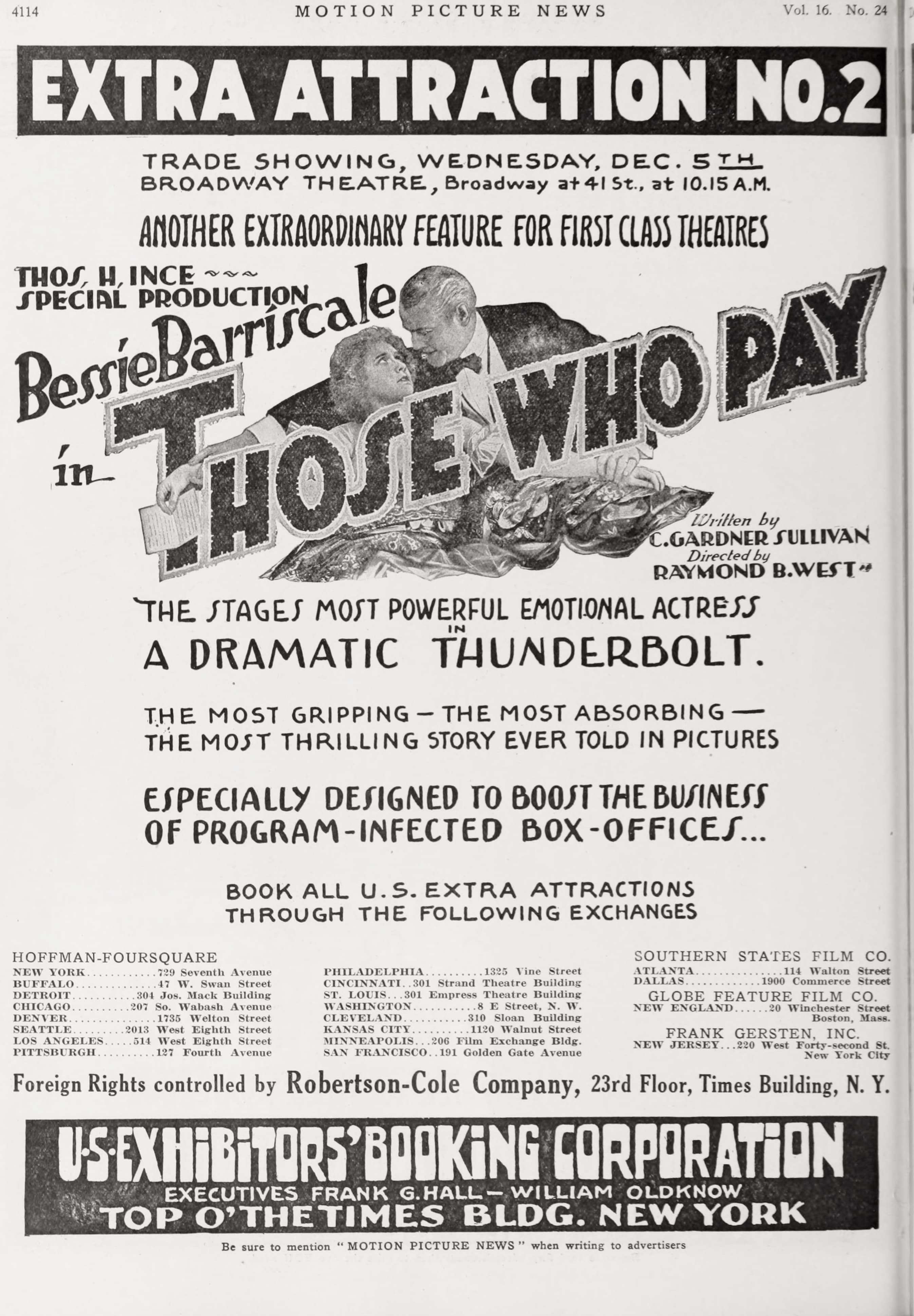 Those Who Pay (1917) film backdrop
