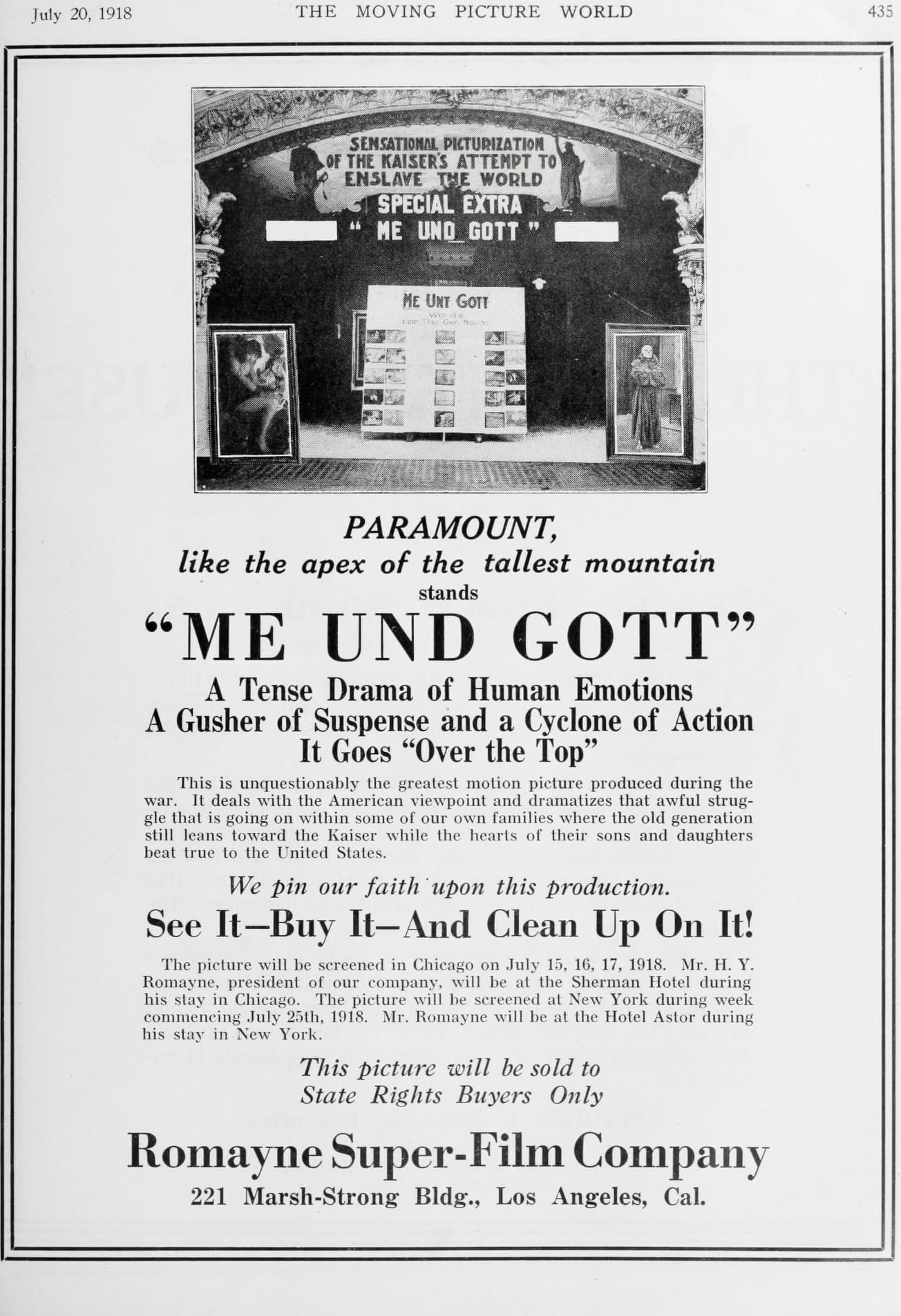 Me und Gott poster – Cult Cinema