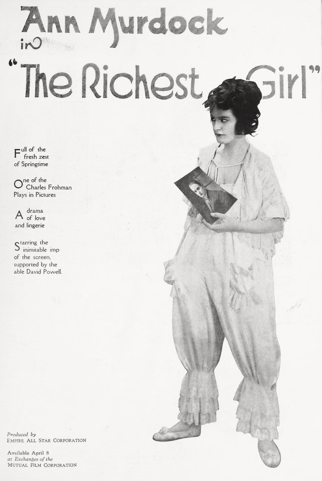 The Richest Girl poster – Cult Cinema