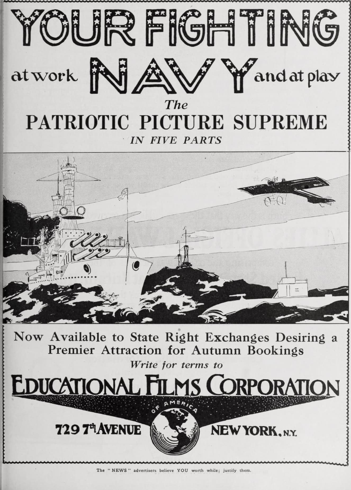 Your Fighting Navy at Work and at Play poster – Cult Cinema
