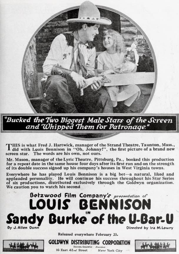 Sandy Burke of the U-Bar-U poster