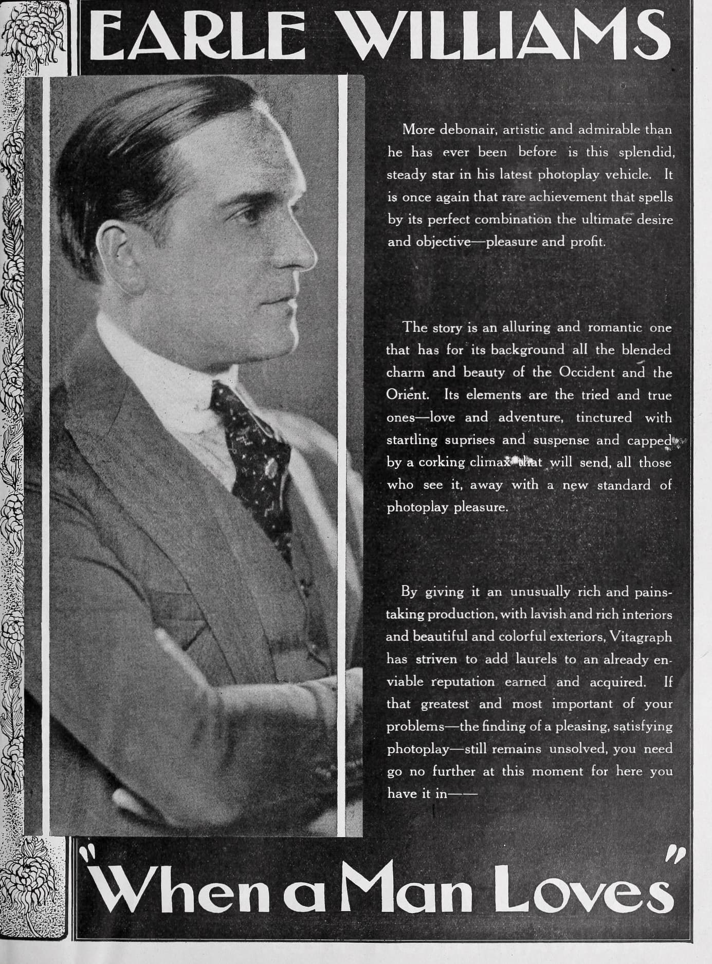 When a Man Loves poster