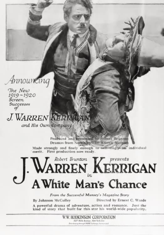 A White Man's Chance poster