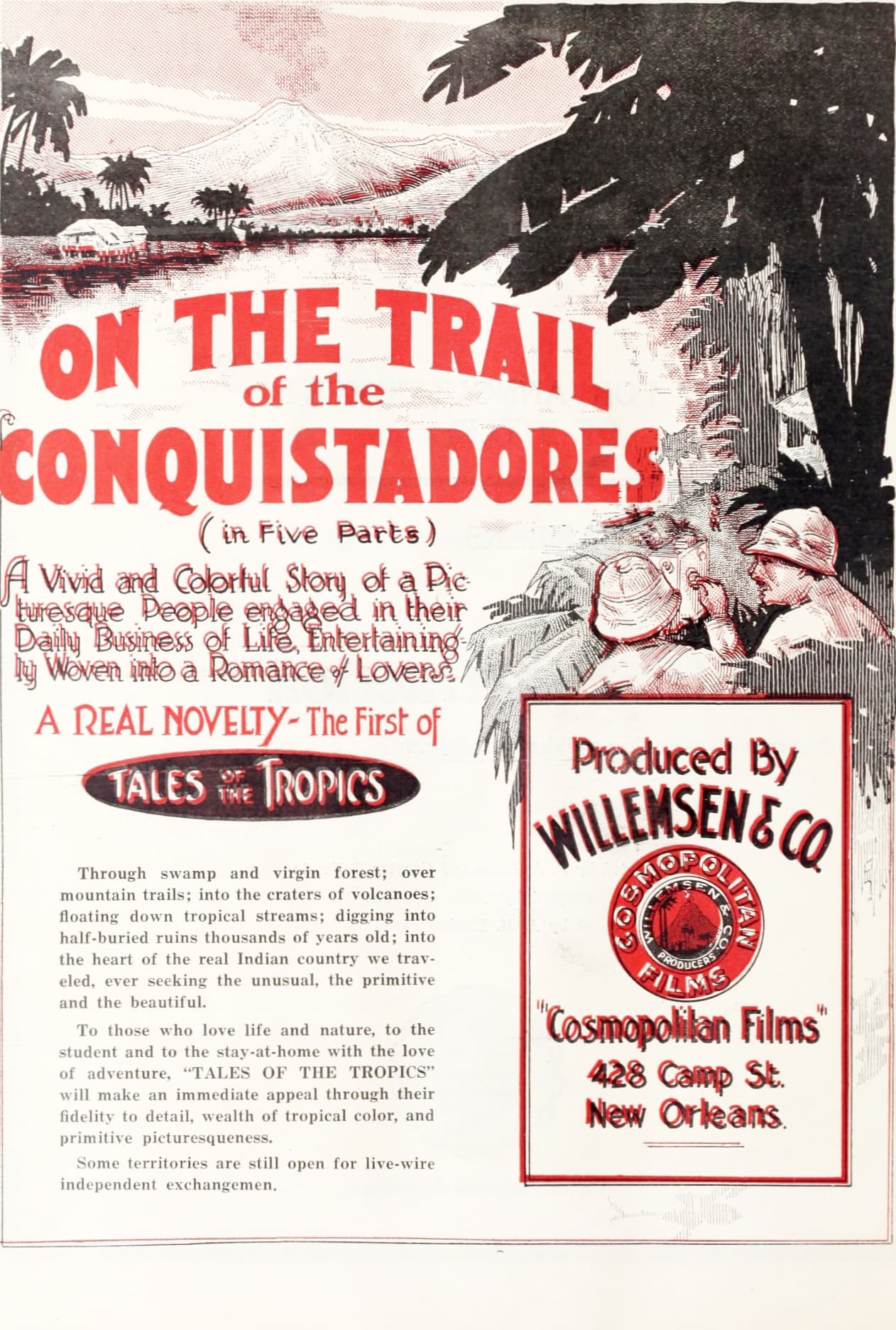 On the Trail of the Conquistadores (1920) film backdrop
