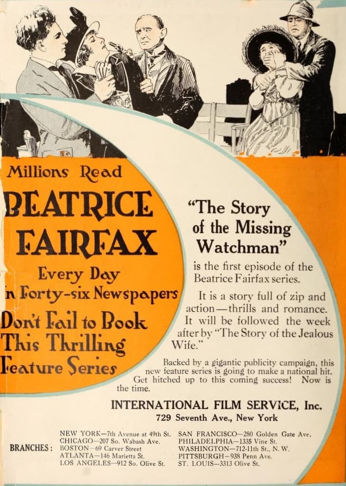 Beatrice Fairfax Episode 1: The Missing Watchman poster – Cult Cinema