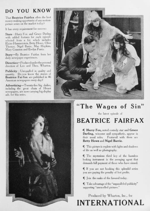 Beatrice Fairfax Episode 11: The Wages of Sin
