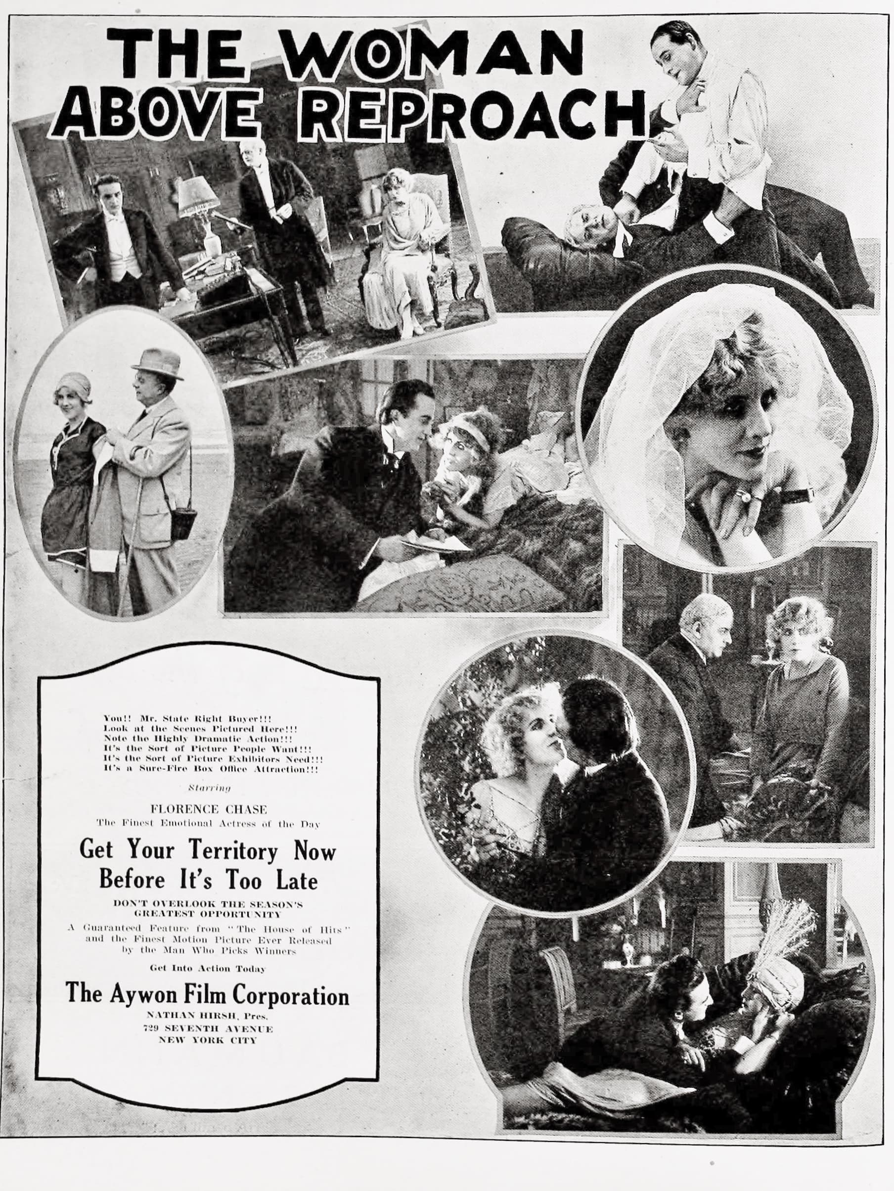 The Woman Above Reproach (1920) film backdrop