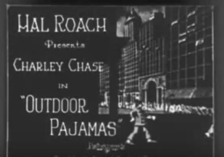 Outdoor Pajamas (1924) film backdrop