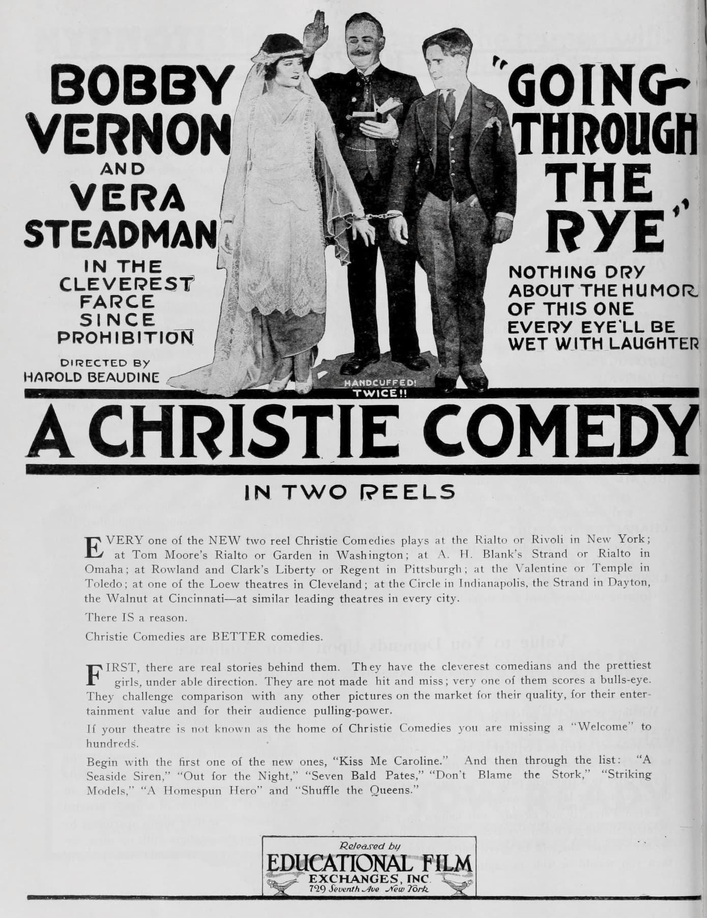 Goin' Thro' the Rye poster – Cult Cinema