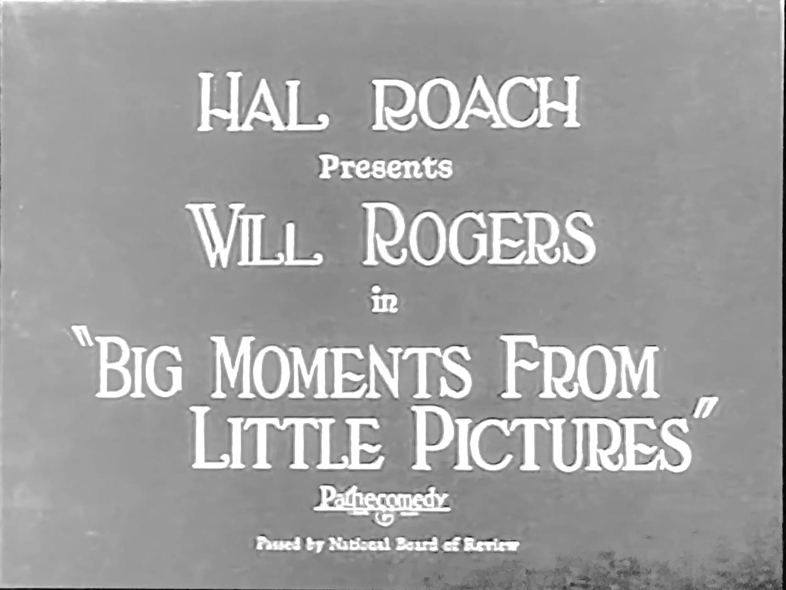 Big Moments from Little Pictures poster