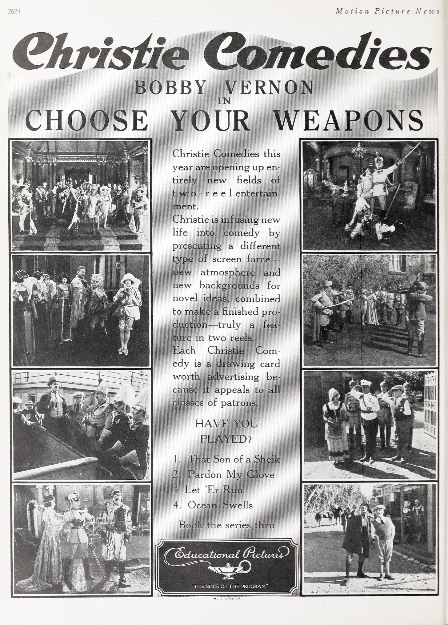 Choose Your Weapons (1922) film backdrop