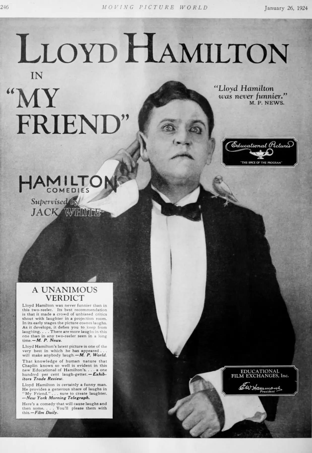 My Friend (1924) film backdrop