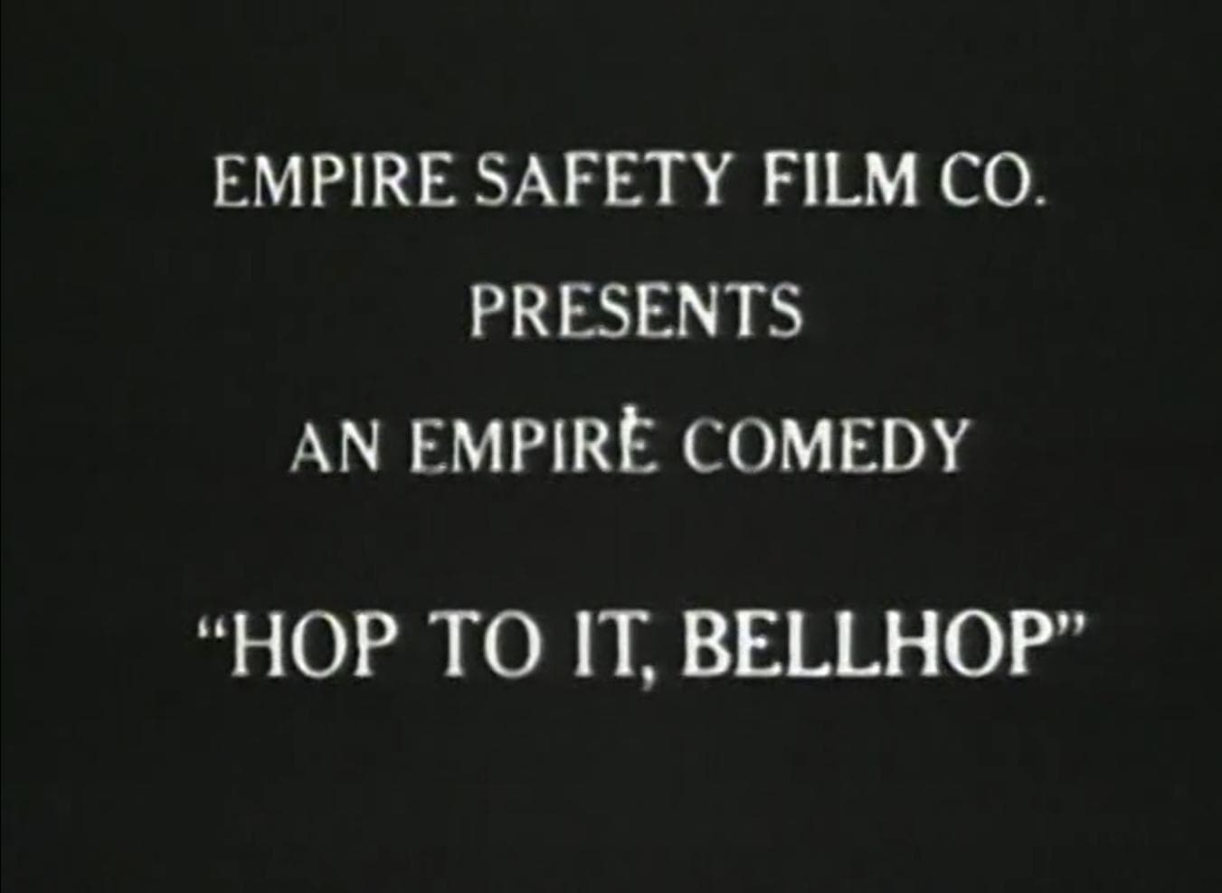 Hop to It, Bellhop poster – Cult Cinema