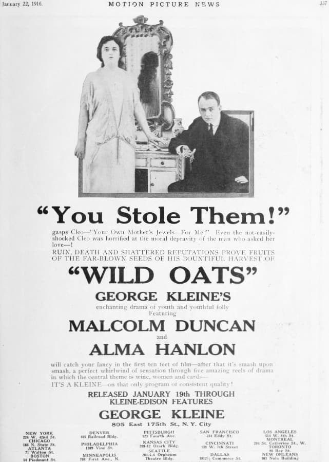 Wild Oats poster – Cult Cinema