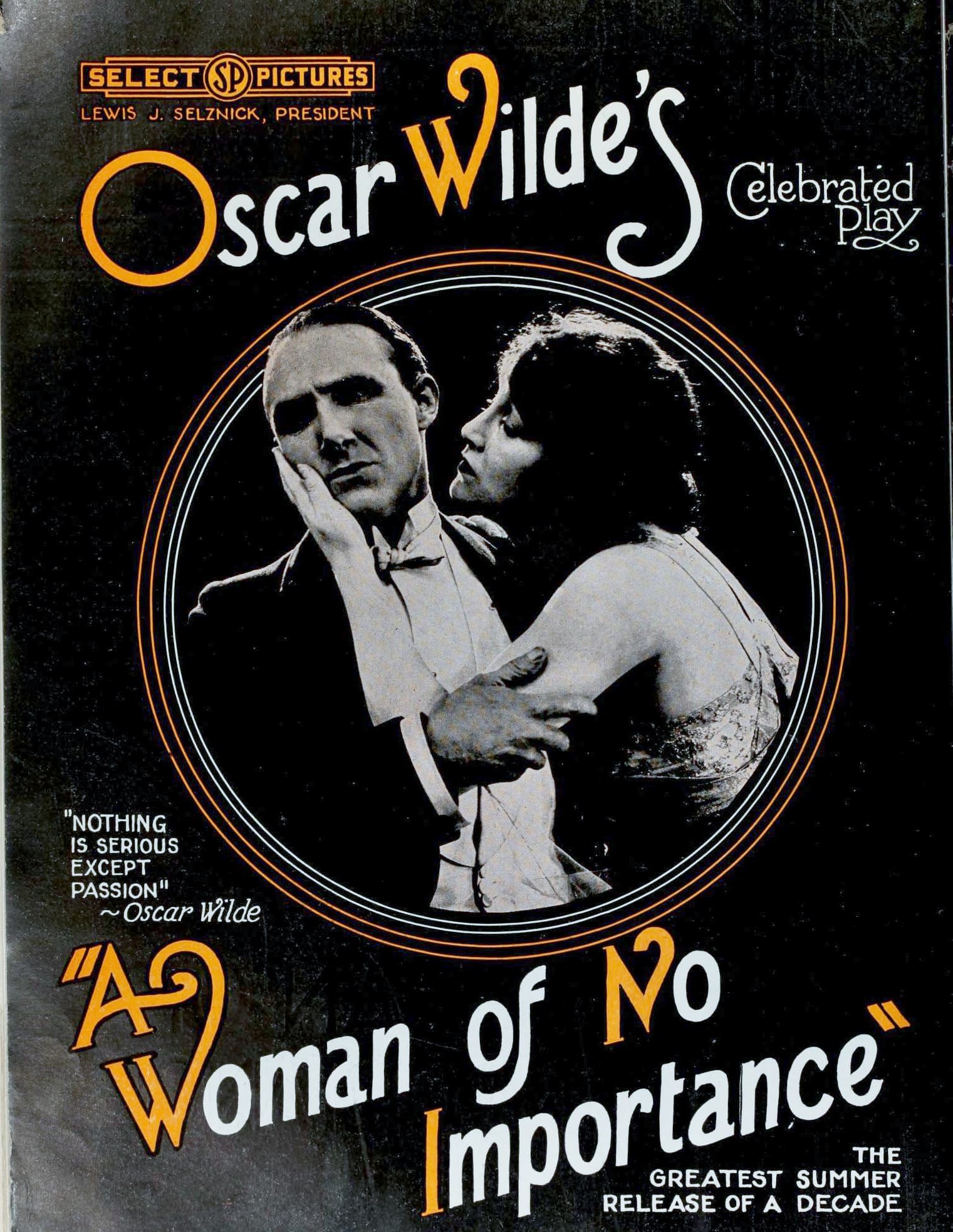 A Woman of No Importance poster – Cult Cinema