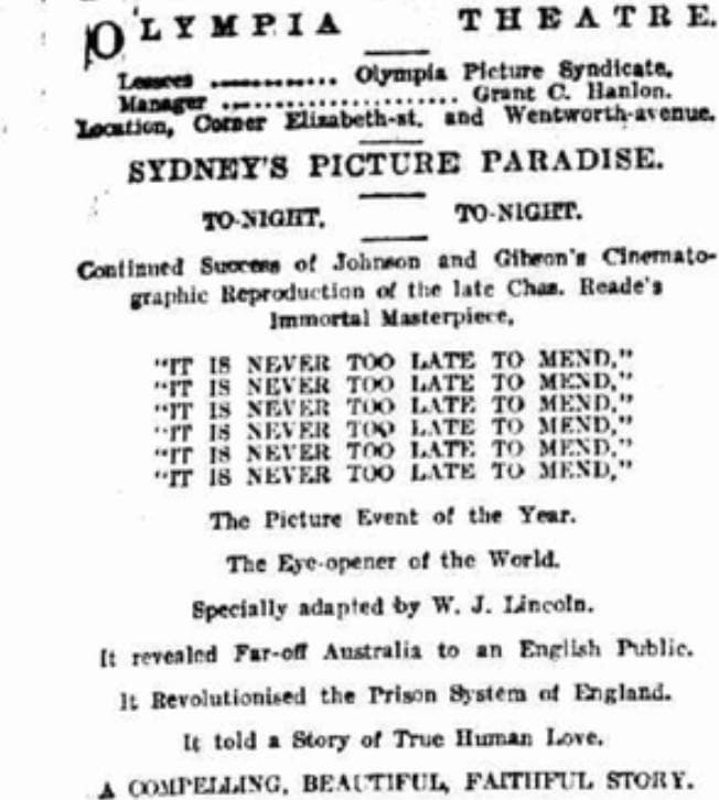 It Is Never Too Late to Mend