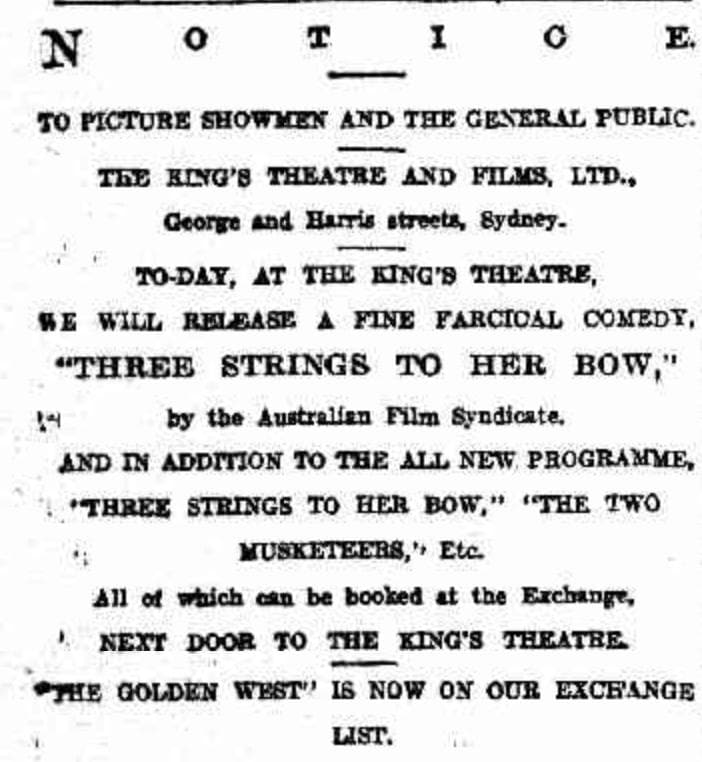 Three Strings to Her Bow