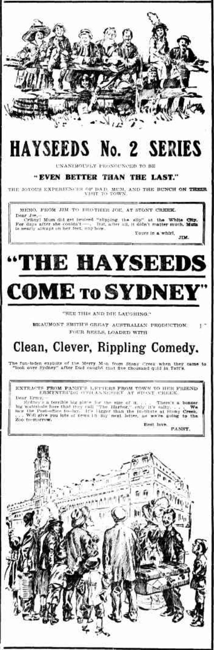 The Hayseeds Come to Sydney poster