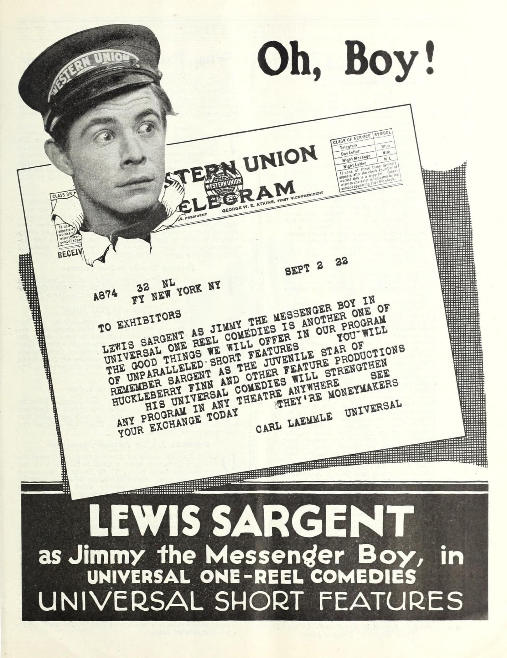 His First Job (1922) hero backdrop
