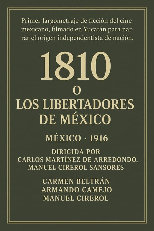 1810 o Los libertadores de México poster – Cult Cinema