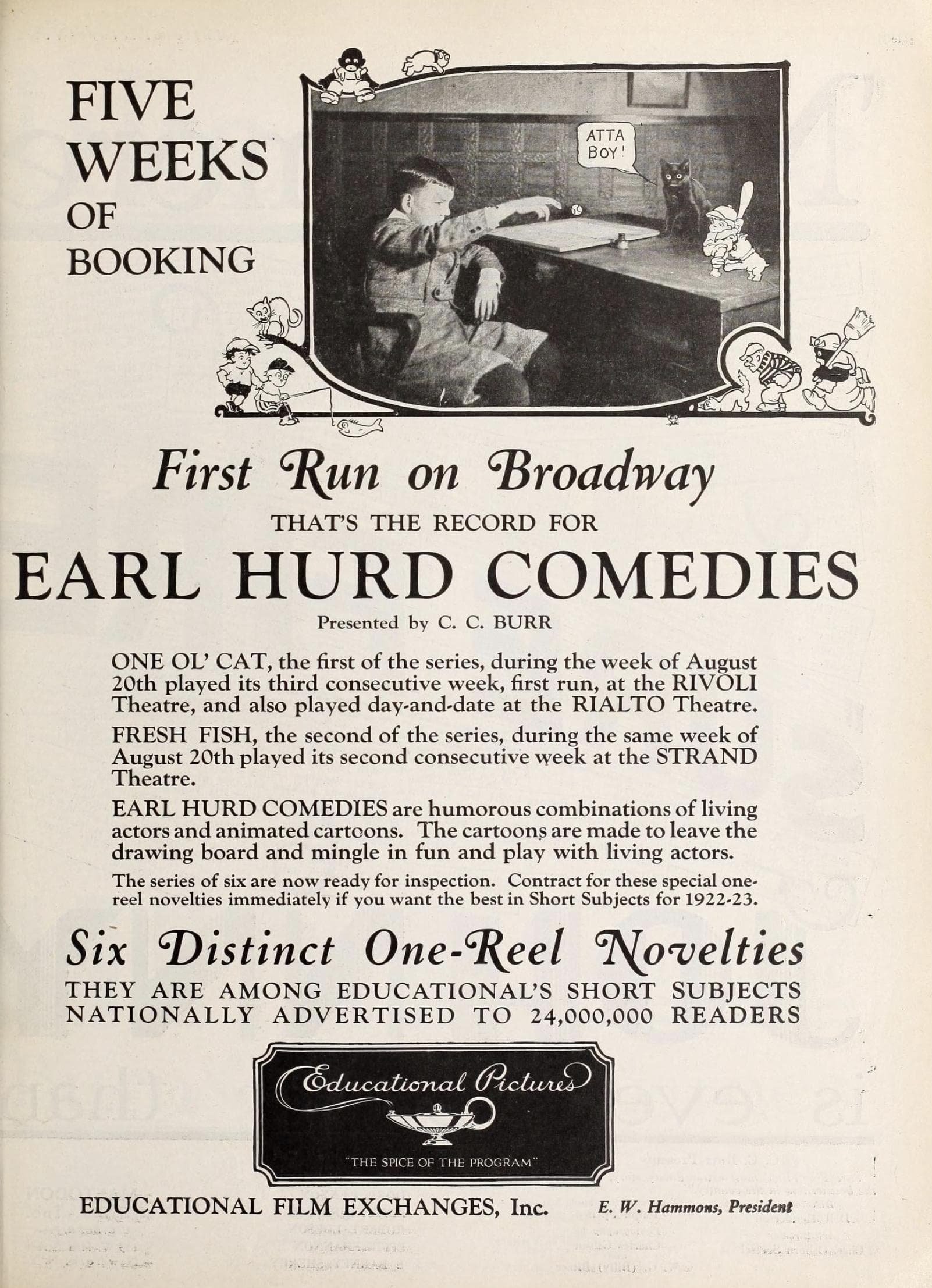 One Ol' Cat (1922) film backdrop