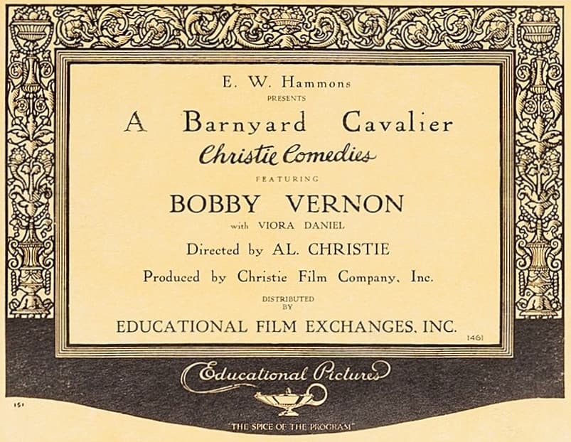 A Barnyard Cavalier (1922)