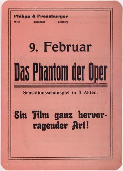 Das Phantom der Oper poster – Cult Cinema