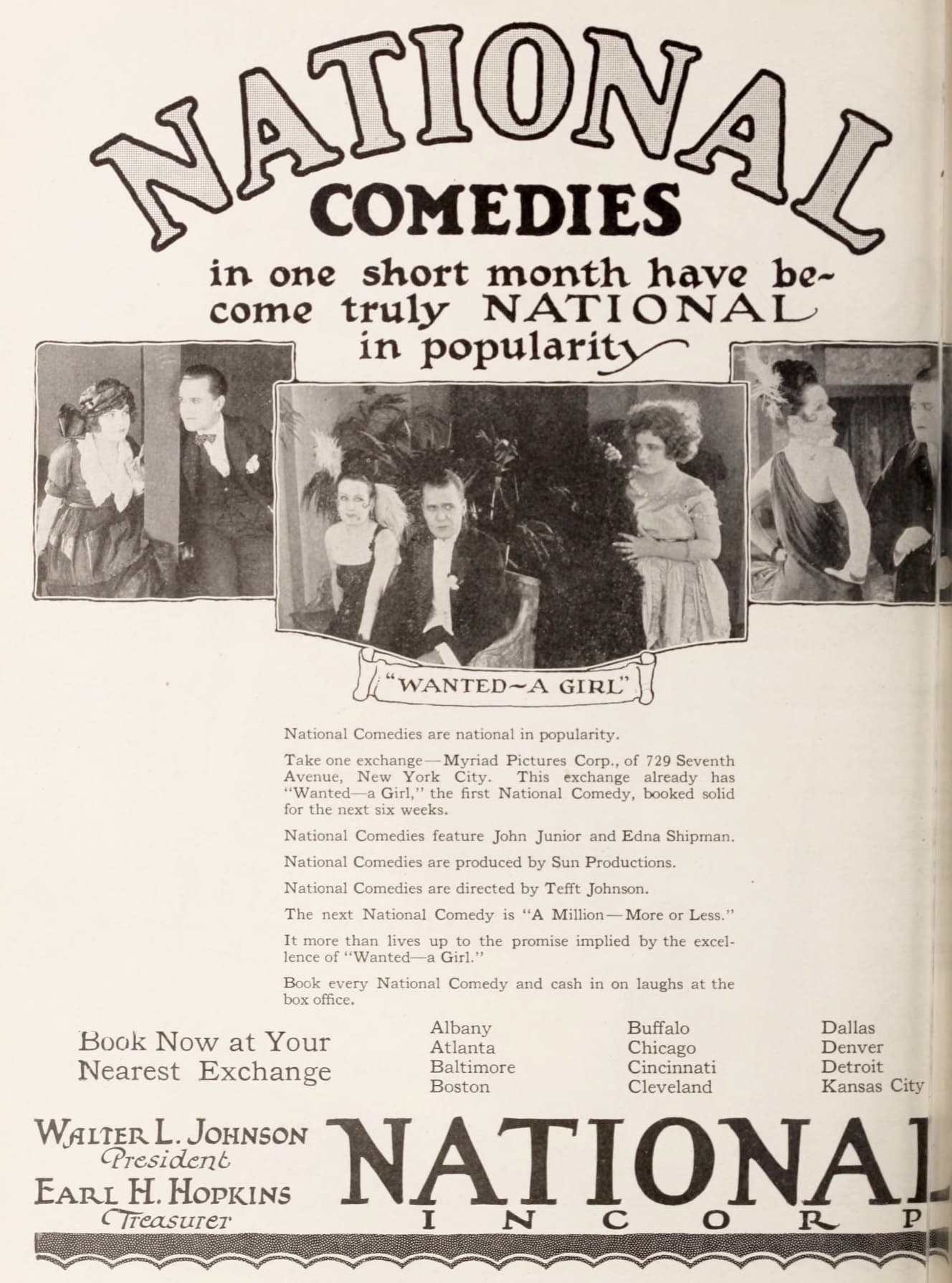 Wanted, a Girl! poster – Cult Cinema