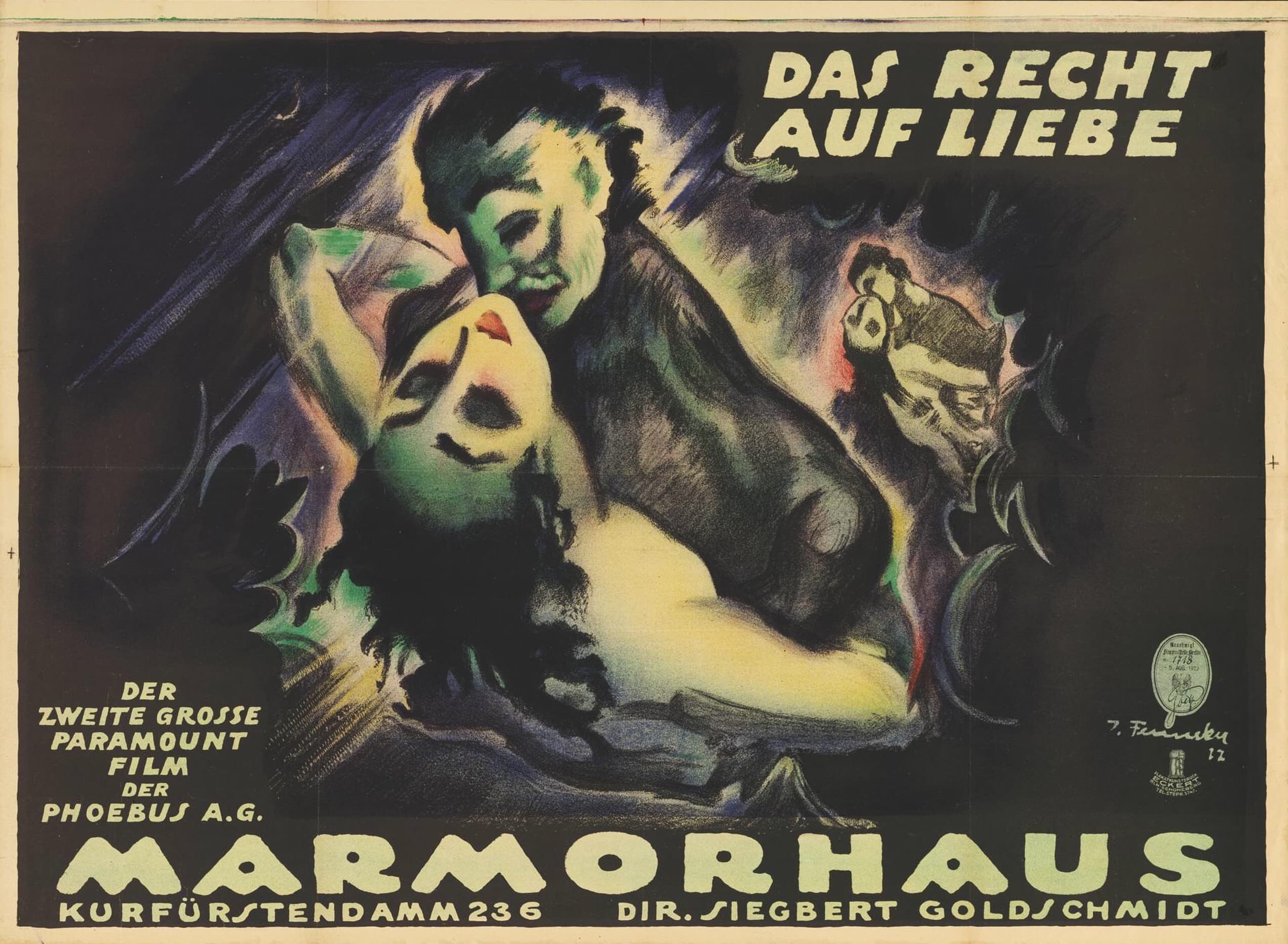 Das Recht der freien Liebe poster – Cult Cinema