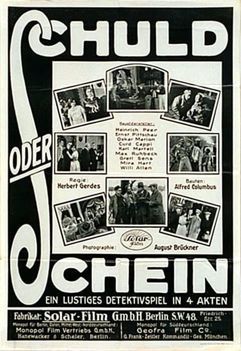 Schuld oder Schein (1921) film backdrop