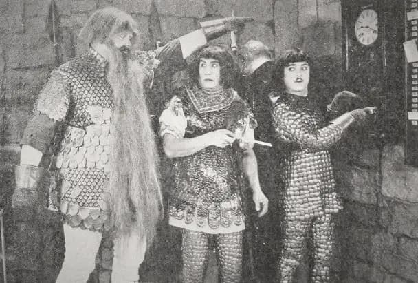 Tin Knights in a Hallroom