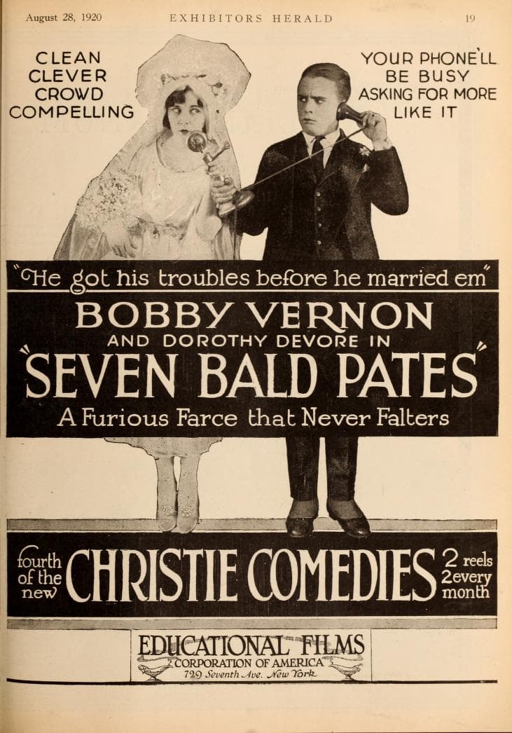 Seven Bald Pates poster – Cult Cinema