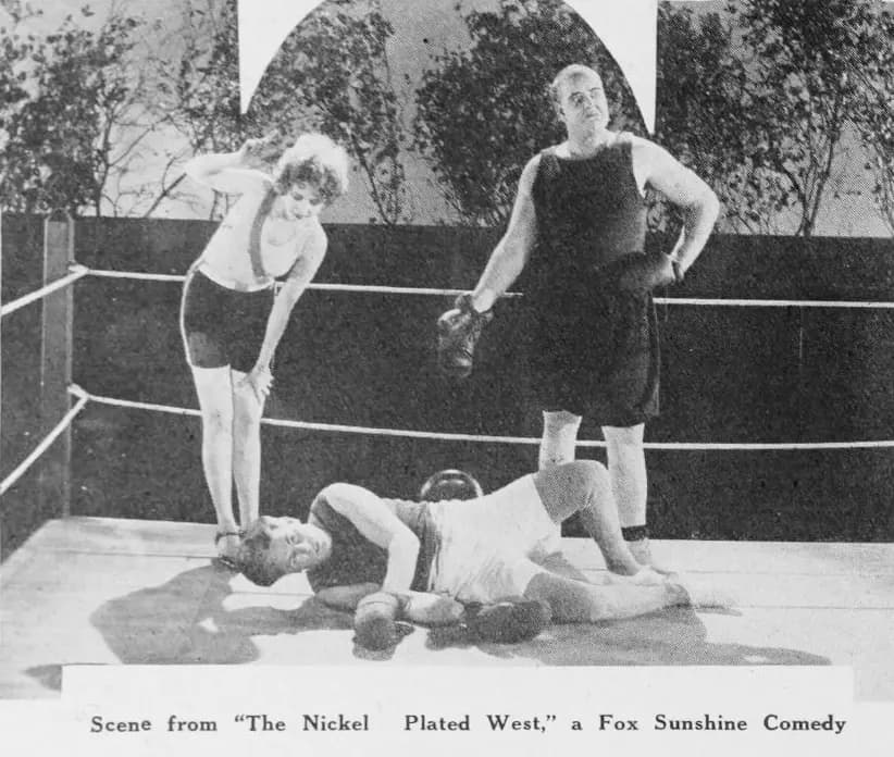 The Nickel-Plated West (1924) film backdrop