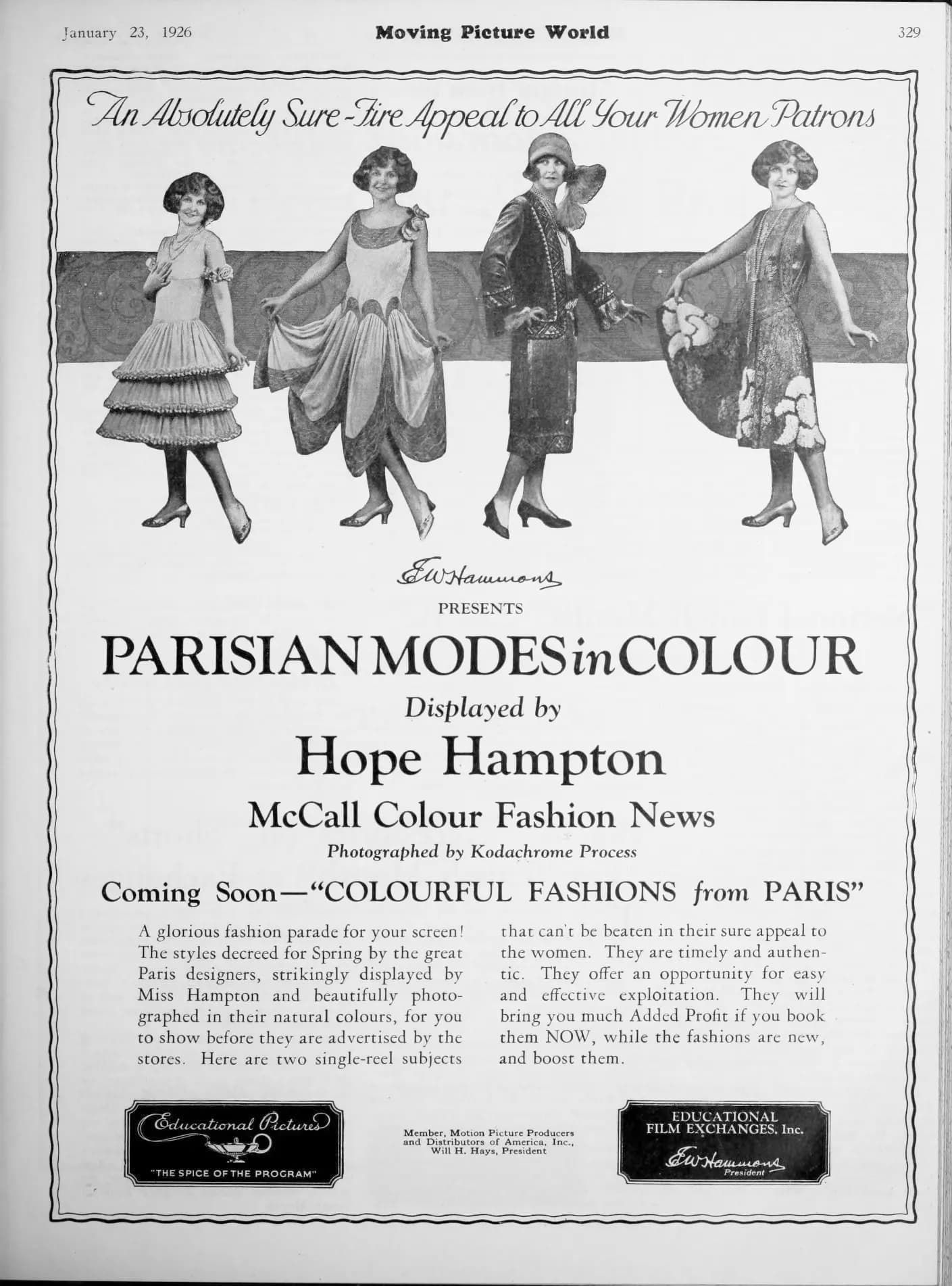 Parisian Modes in Colour