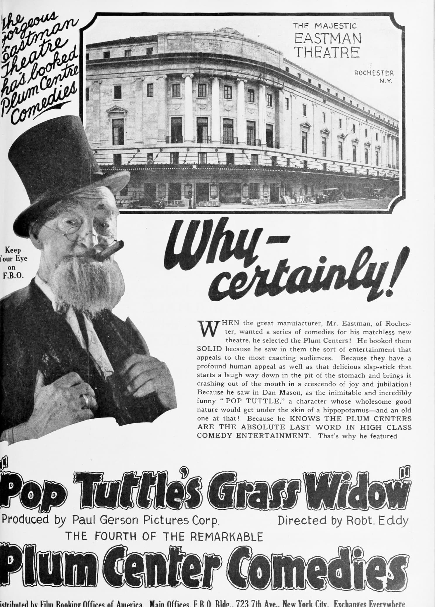 Pop Tuttle's Grass Widow poster