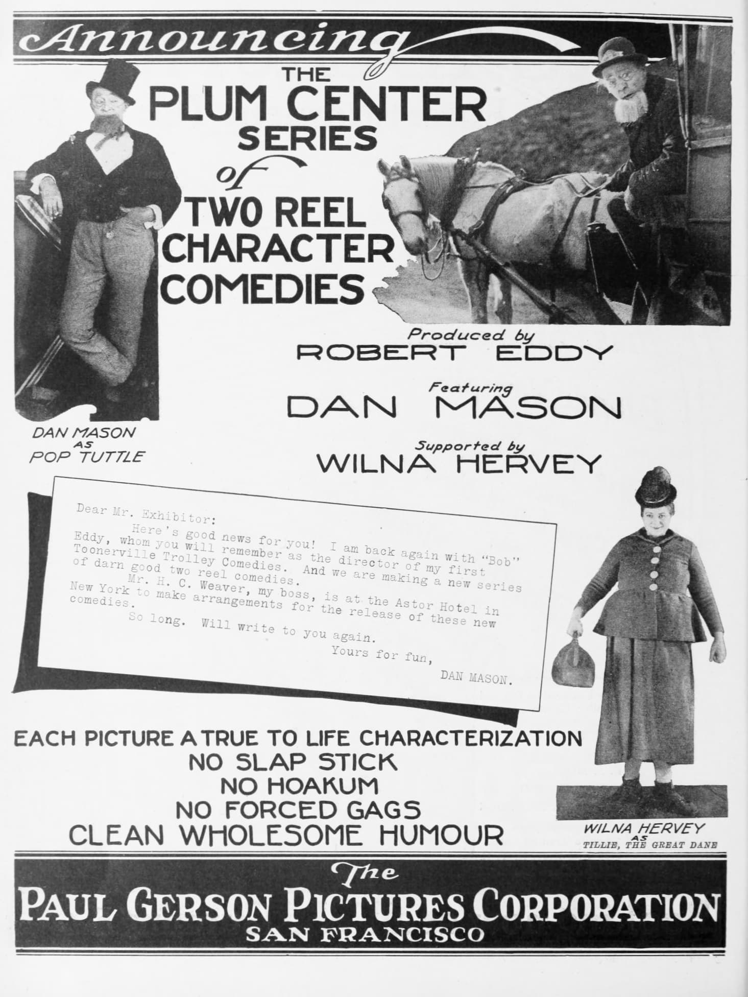 Pop Tuttle's Movie Queen (1922) film backdrop