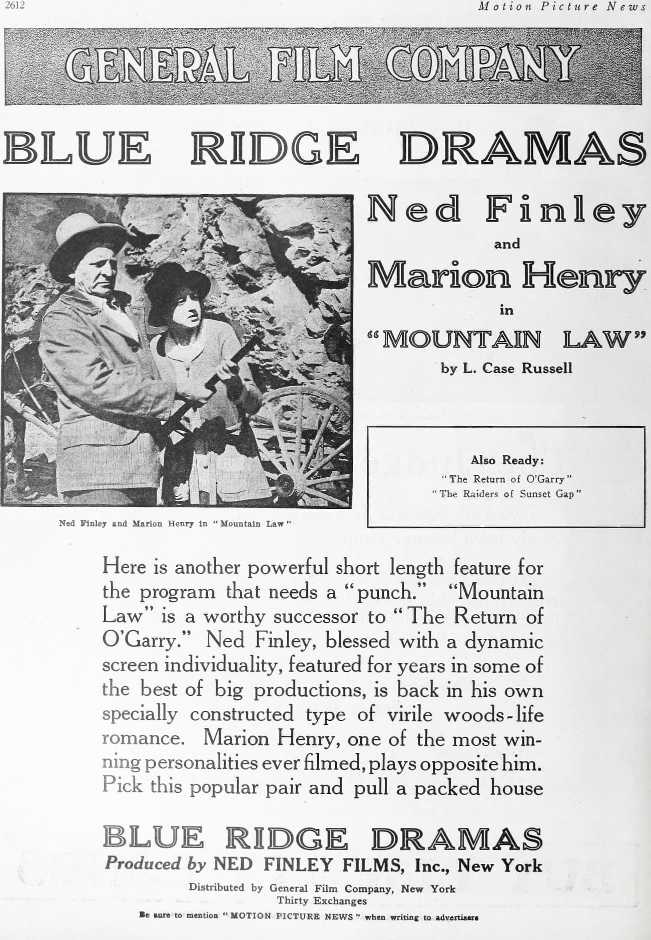 Mountain Law (1918) film backdrop