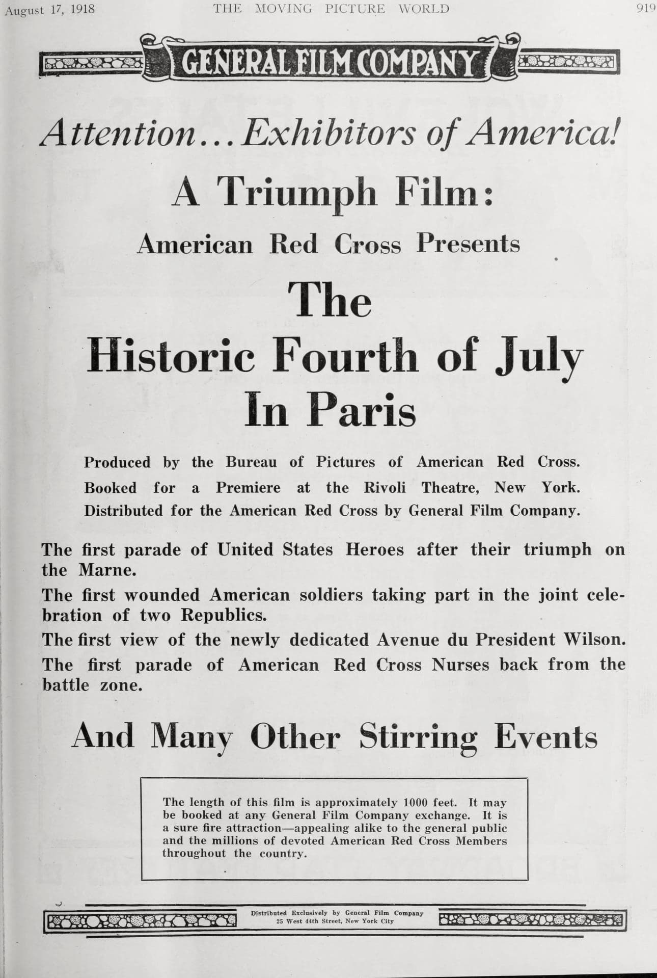 The Historic Fourth of July in Paris poster – Cult Cinema