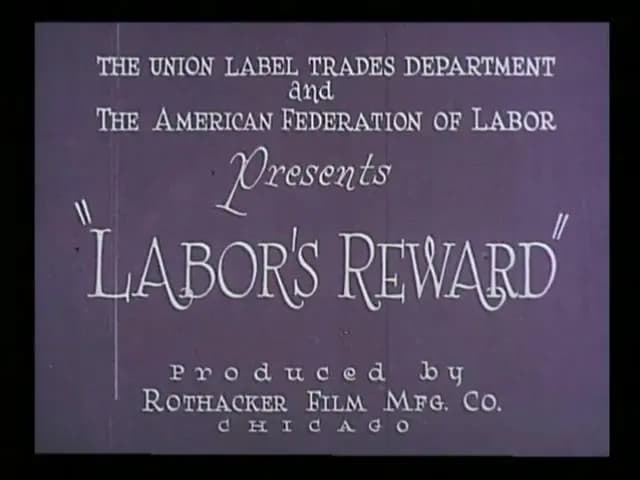 Labor's Reward