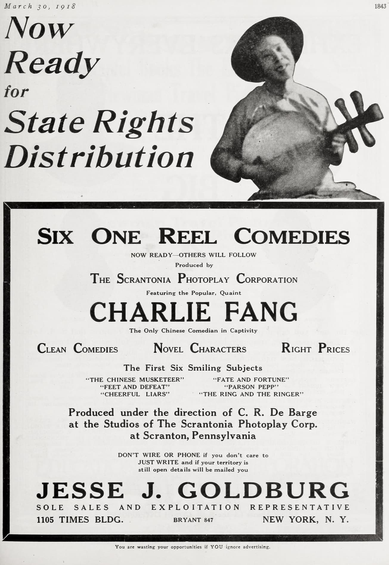 The Ring and the Ringer (1918) film backdrop