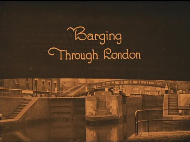 Wonderful London: Barging Through London poster