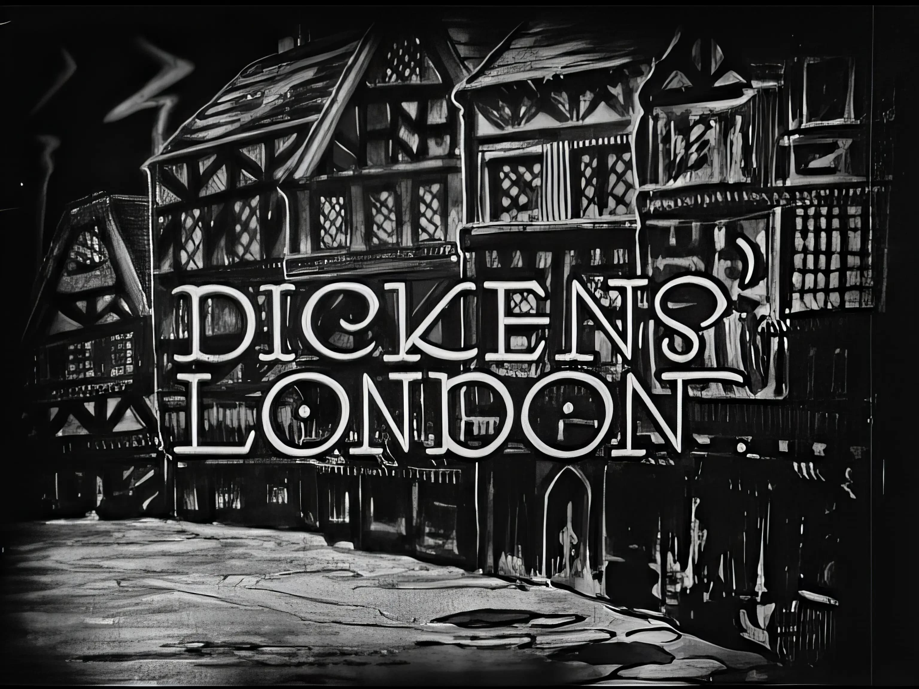 Wonderful London: Dickens' London poster