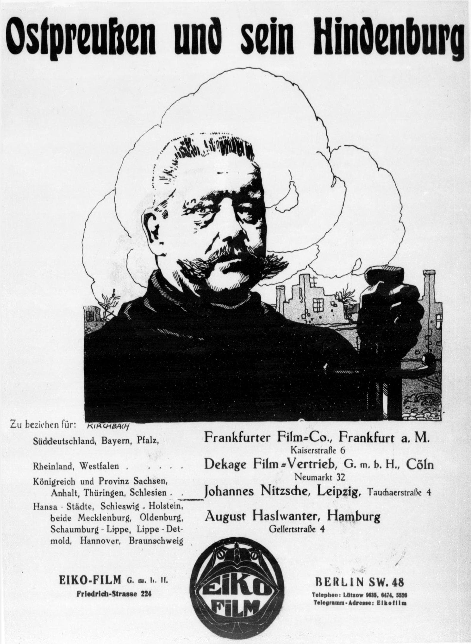 Ostpreussen und sein Hindenburg poster – Cult Cinema