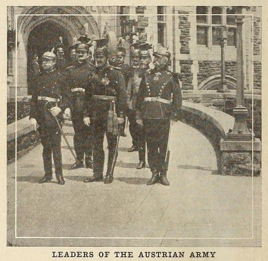 With Serb and Austrian