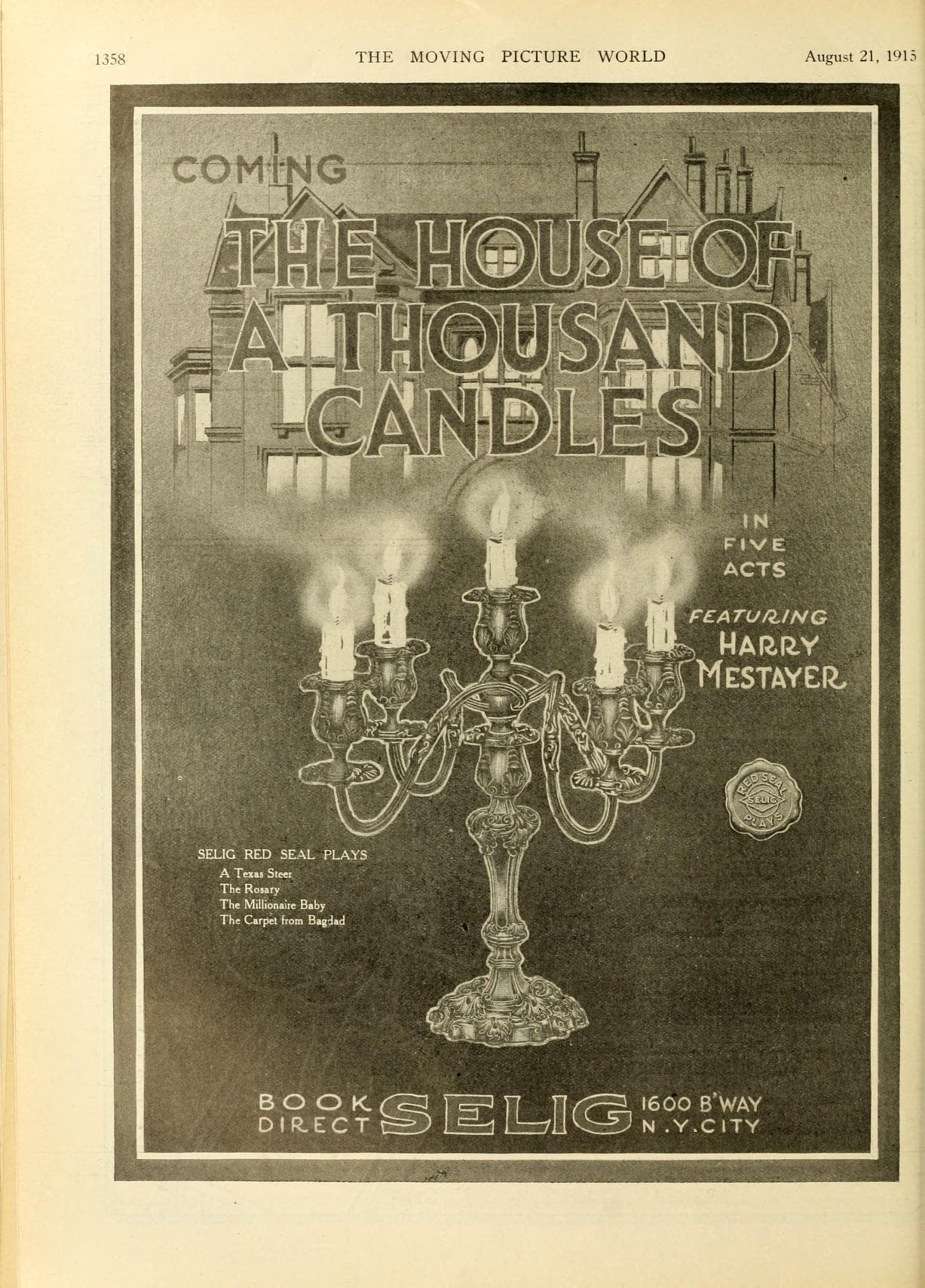 The House of a Thousand Candles poster – Cult Cinema