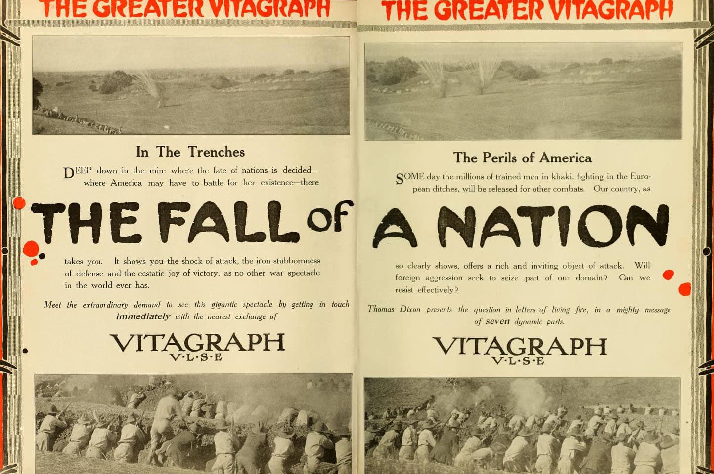 The Fall of a Nation (1916) film backdrop