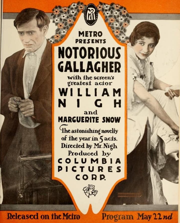 Notorious Gallagher; or, His Great Triumph poster