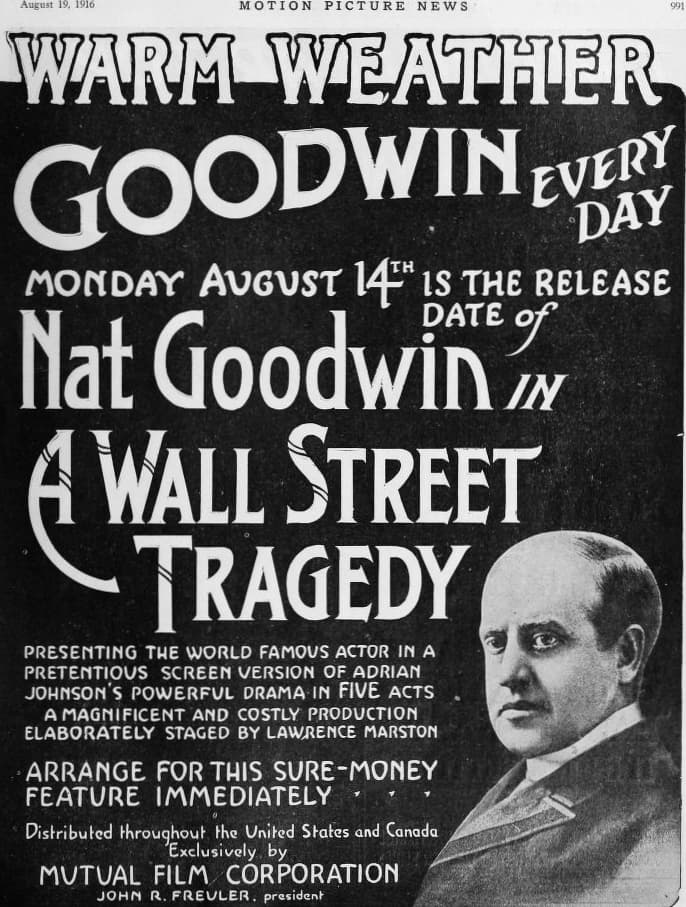 A Wall Street Tragedy poster – Cult Cinema