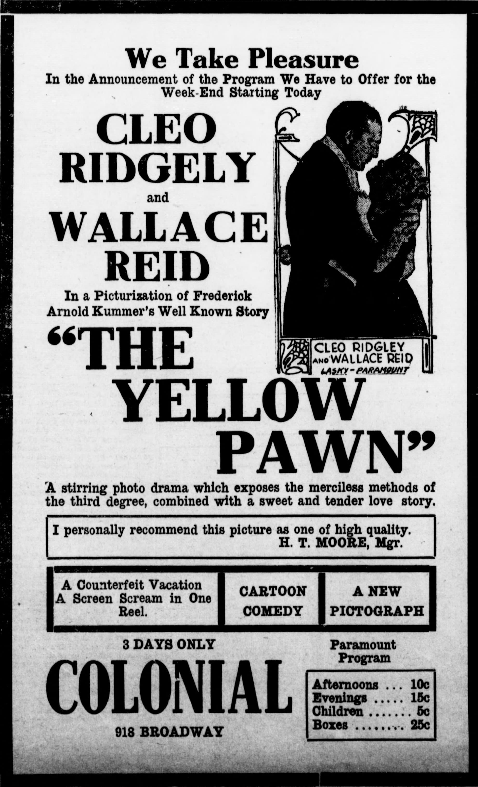 The Yellow Pawn (1916) film backdrop