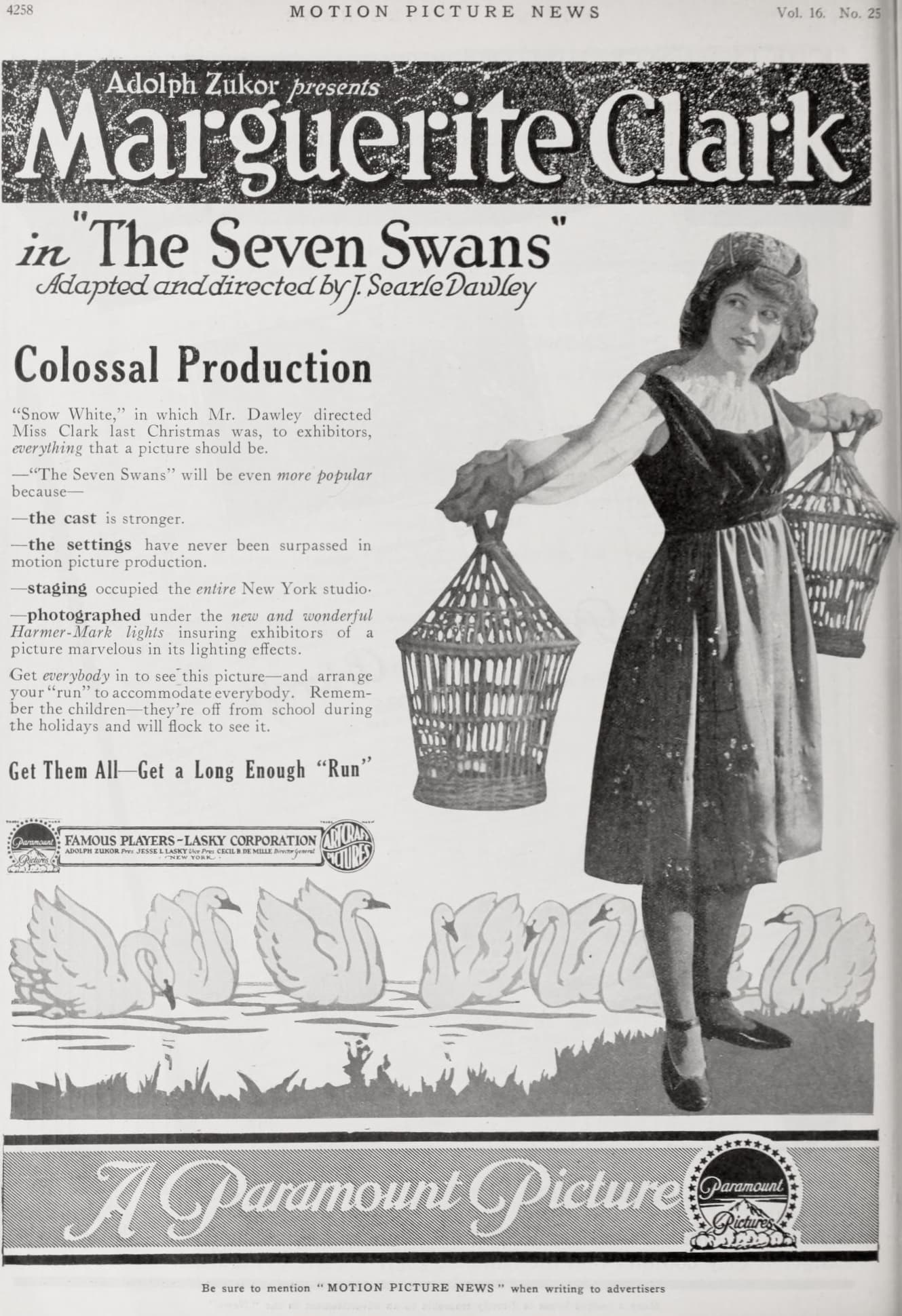 The Seven Swans (1917) film backdrop